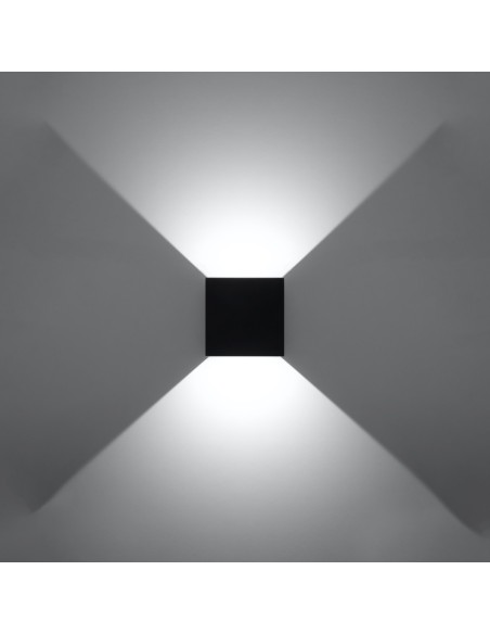 Aplique LUCA negro LED IP54