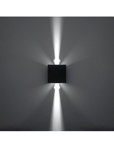 Aplique LUCA negro LED IP54