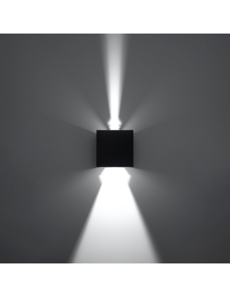 Aplique LUCA negro LED IP54