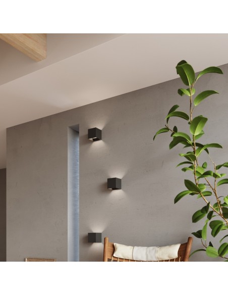Aplique LUCA negro LED IP54