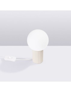Lámpara de mesa HALO beige 2