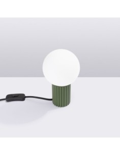 Lámpara de mesa HALO verde oliva 2