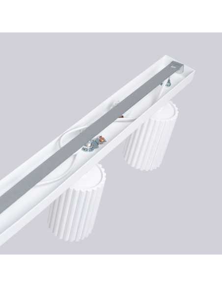 Lámpara de techo KARBON 4L blanca