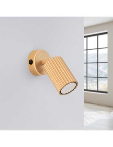 Aplique KARBON oro con interruptor