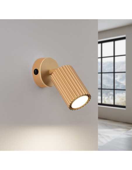 Aplique KARBON oro con interruptor