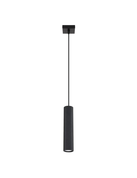 Lámpara colgante KARBON 1 negro