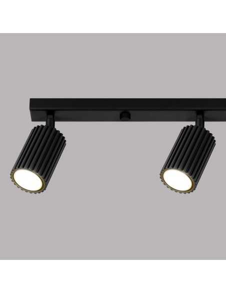 Lámpara de techo KARBON 4L negra