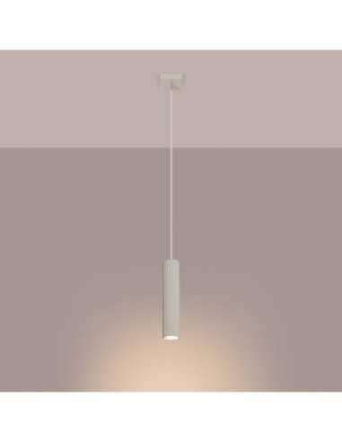 Lámpara colgante KARBON 1 beige