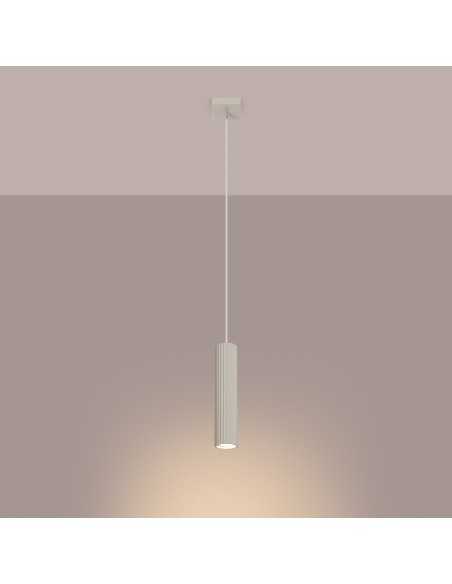 Lámpara colgante KARBON 1 beige