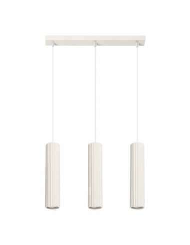 Lámpara colgante KARBON 3L beige