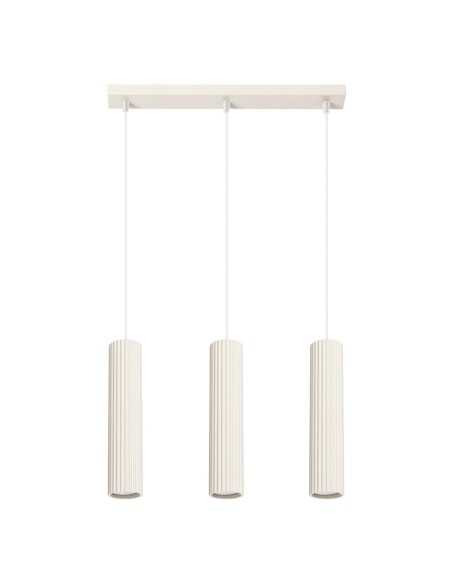 Lámpara colgante KARBON 3L beige