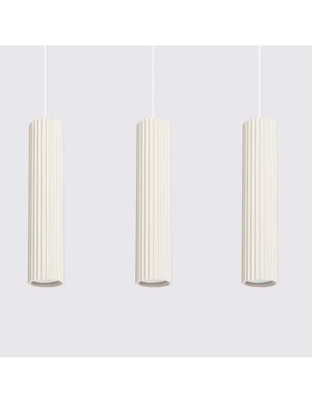 Lámpara colgante KARBON 3L beige