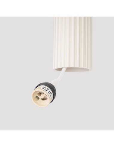 Lámpara colgante KARBON 3L beige