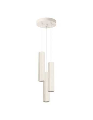 Lámpara colgante KARBON 3P beige
