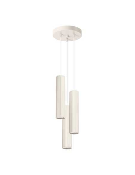 Lámpara colgante KARBON 3P beige