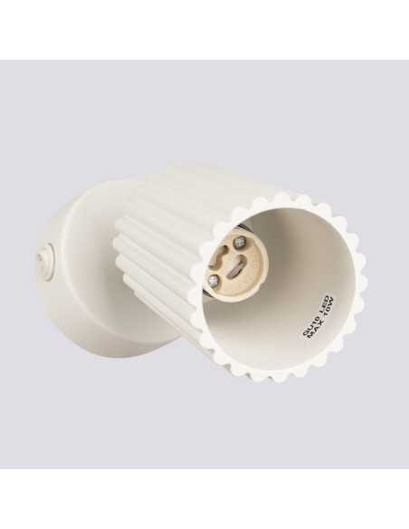 Aplique KARBON beige con interruptor