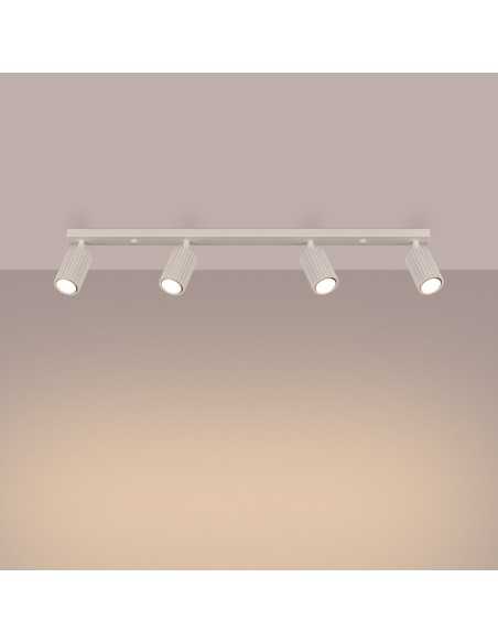 Lámpara de techo KARBON 4L beige