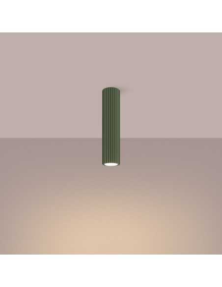 Lámpara de techo KARBON 30 verde oliva