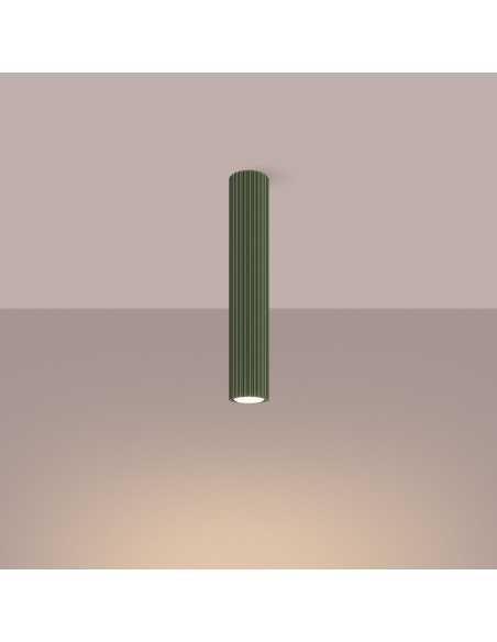 Lámpara de techo KARBON 40 verde oliva