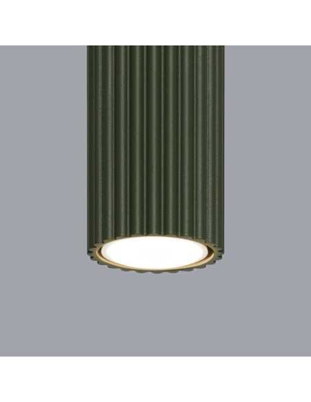 Lámpara de techo KARBON 40 verde oliva