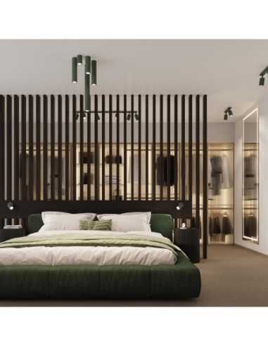 Lámpara de techo KARBON 40 verde oliva