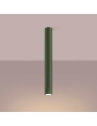 Lámpara de techo KARBON 60 verde oliva