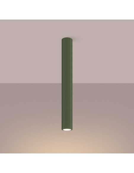 Lámpara de techo KARBON 60 verde oliva