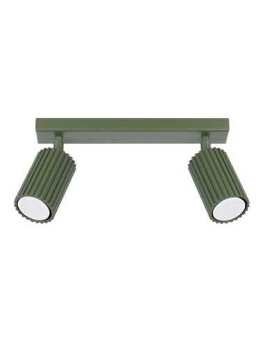 Lámpara de techo KARBON 2 verde oliva