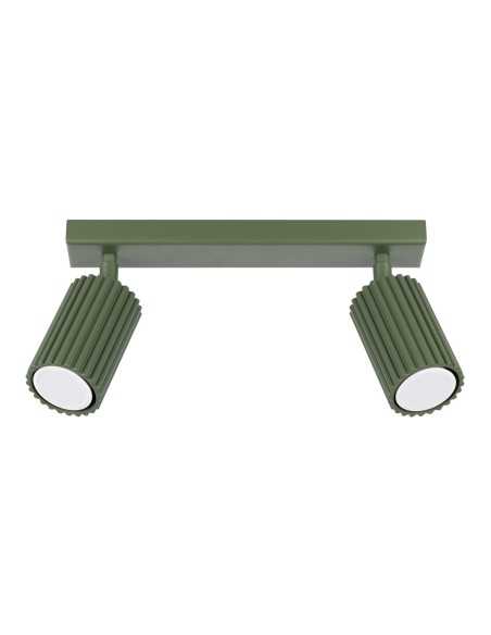 Lámpara de techo KARBON 2 verde oliva