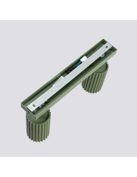 Lámpara de techo KARBON 2 verde oliva
