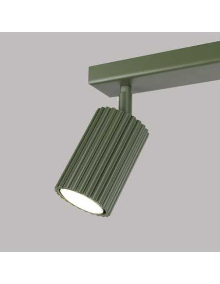 Lámpara de techo KARBON 2 verde oliva