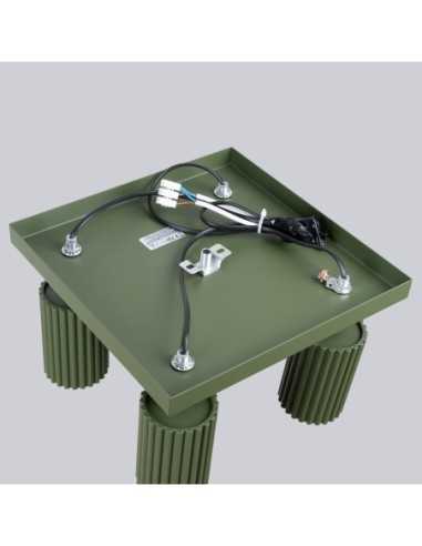 Lámpara de techo KARBON 4 verde oliva