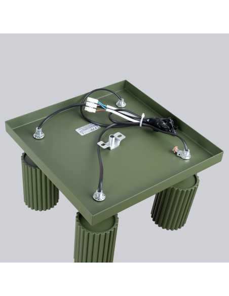 Lámpara de techo KARBON 4 verde oliva