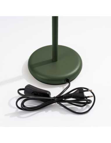 Lámpara de mesa KARBON verde oliva
