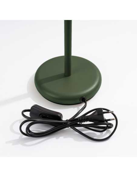 Lámpara de mesa KARBON verde oliva