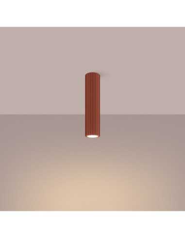 Lámpara de techo KARBON 30 rojo ocre