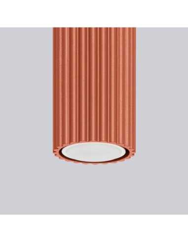 Lámpara de techo KARBON 30 rojo ocre