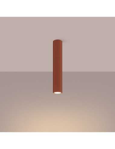 Lámpara de techo KARBON 40 rojo ocre