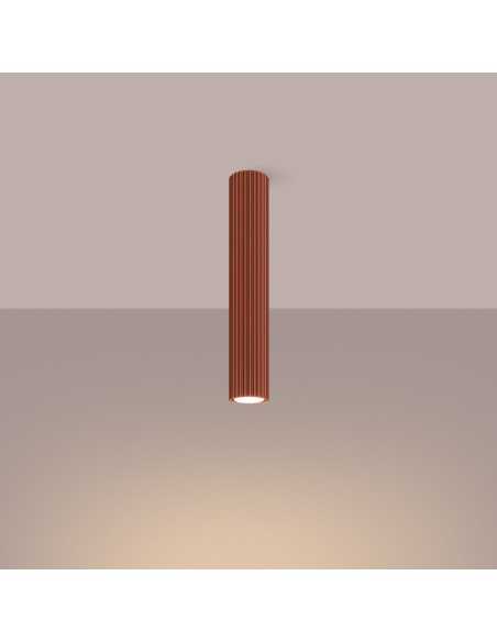 Lámpara de techo KARBON 40 rojo ocre