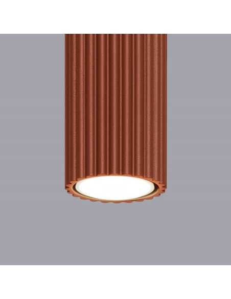 Lámpara de techo KARBON 40 rojo ocre