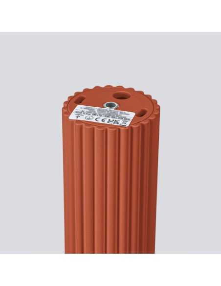 Lámpara de techo KARBON 40 rojo ocre