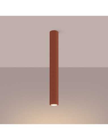 Lámpara de techo KARBON 60 rojo ocre