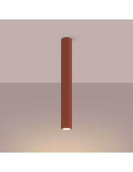 Lámpara de techo KARBON 60 rojo ocre