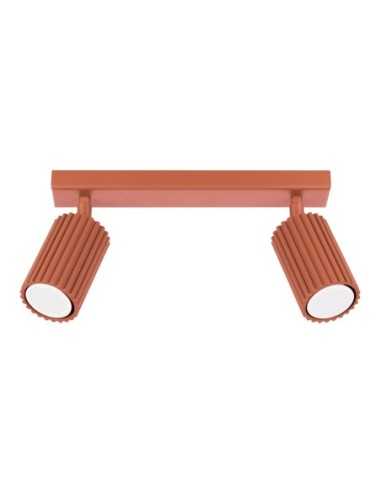 Lámpara de techo KARBON 2 rojo ocre