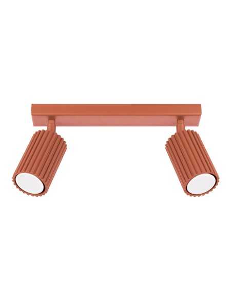 Lámpara de techo KARBON 2 rojo ocre