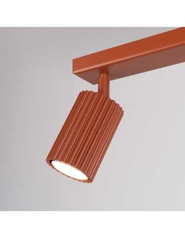 Lámpara de techo KARBON 2 rojo ocre