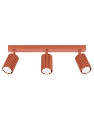 Lámpara de techo KARBON 3L rojo ocre