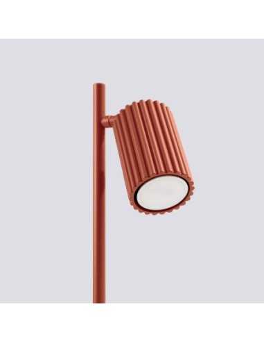 Lámpara de mesa KARBON rojo ocre