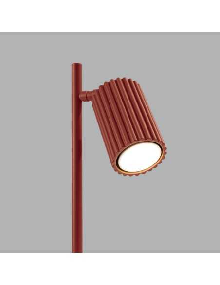 Lámpara de mesa KARBON rojo ocre