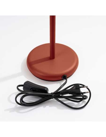 Lámpara de mesa KARBON rojo ocre